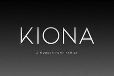 a black and white photo with the word kiona on it