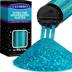 PRICES MAY VARY. Laser Peacock Blue Glitter: 180g/6.35oz per jar, decent capacity for abundant DIY projects. Unique Laser Peacock Blue color, with holographic effect, has secondary rainbow color, shines colorfully and stunningly under light. Terrific craft glitter and cosmetic glitter. Extra Fine Glitter Powder: 1/128” ultra fine glitter, can mix seamlessly with epoxy resin, acrylic paint, glue, gel nail polish, etc, bring natural & sparkly luster. Premium cosmetic glitter, friendly to body, nai Shiny Makeup, Christmas Resin, Glitter Jewelry, Resin Tumblers, Glitter Lip Gloss, Slime Craft, Resin Glitter, Cosmetic Glitter, Glitter Powder