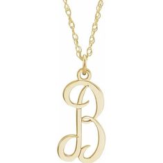 Pendant Dimensions: 12.5 x 7.7 mm Initial Options: 1 Letter ( A-Z ) Clasp Type: Spring Ring Chain Width: 1 mm Chain Length: 16-18 Inch Chain Style: Rope Item: PT052 Classic 14k Gold Initial Necklace For Formal Occasions, Classic Yellow Gold Initial Necklace For Formal Occasions, Classic Formal 14k Gold Initial Necklace, Formal Classic Yellow Gold Initial Necklace, Classic Gold Initial Necklace For Formal Occasions, Classic Initial Pendant Chain Necklace, Engraved Yellow Gold Initial Necklace For Formal Occasions, Formal Engraved Yellow Gold Initial Necklace, Formal Yellow Gold Sterling Silver Initial Necklace