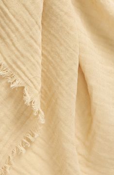 Whether it's warming your neck or unfolded to wrap yourself in at the end of beach day, this cotton gauze scarf is an easy fave. 66"L x 46 1/2"W 100% cotton Dry clean Imported Summer Beige Cotton Scarf, Men Home Decor, Hairstyling Products, Pet Mom, Rollerball Perfume, Beauty Sale, Fragrance Design, Fabric Gift Bags, Fabric Gifts