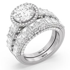 Shimmering pave diamonds cascade down this band to create a timeless beauty that will never go out of style. Designed to be paired with our the plaza ring for a simple and sophisticated look. Luxury Cubic Zirconia Bridal Set For Anniversary, Luxury Diamond Bridal Sets, Luxury Diamond Bridal Sets With Accents, Luxury Bridal Sets With Diamond Accents, Luxury Diamond White Bridal Sets For Promise Ring, Luxury Diamond Bridal Sets With Brilliant Cut, Luxury Round Cut Diamond Bridal Sets, Luxury White Diamond Bridal Sets, Luxury Cubic Zirconia Bridal Sets With Brilliant Cut