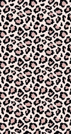 a pink and black leopard print fabric