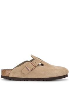 Shop Birkenstock Boston suede clogs with Express Delivery - FARFETCH Birkenstock Boston Suede, Boston Clogs, Suede Clogs, Taupe Leather, Birkenstock Sandals, Birkenstock Boston, Birkenstock Boston Clog, Boot Pumps, Birkenstock Shoes