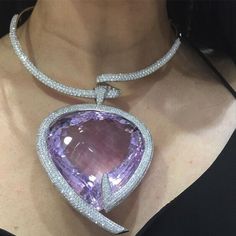 200ct Huge Heart Shape Syn Amethyst Party Cocktail Necklace Silver Luxury Jewelr Luxury Amethyst Necklace For Formal Occasions, Luxury Purple Diamond Necklace, Luxury Purple Pendant Necklace, Exquisite Formal Amethyst Necklace, Luxury Amethyst Jewel Necklaces, Luxury Amethyst Jewel Necklace, Luxury Amethyst Necklace With Jewels, Exquisite Amethyst Necklace For Formal Occasions, Elegant Purple Diamond Necklace