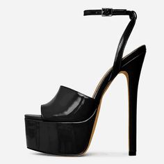 Aiertu Summer 16 CM Super High Heels Sandals Women Platform Pumps Fashion Open Toe Buckle Strap Ladies Party Stripper Shoes Black Aiertu High Heels Sandals, Summer 16, Platform Stilettos, Super High Heels, Buckle Sandals, Sandals Women, Heels Sandals, Leather Buckle, Platform Pumps