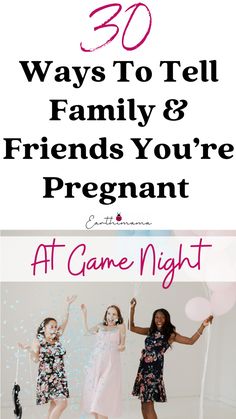 Pregnancy Announcement Game Night Ideas Pregnant Announcement To Friends, Cute Ways To Tell Your Friends Your Pregnant, Ways To Tell Best Friend Your Pregnant, Ways To Tell Friends Your Pregnant, Group Pregnancy Announcement, Unique Ways To Tell Family Your Pregnant, How To Announce Pregnancy To Friends, Tell Friends Your Pregnant