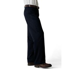 The perfect Instagram pant for all your casual fits. Dockers' stretch khakis move with you in wrinkle-resistant comfort. Roomy flat front and subtle stretch fabric let you focus on your feeds, not your discomfort. Relaxed creases and ample pockets keep you stylish whether scrolling or on the go. On-trend khaki for low-effort looks that get likes. Relaxed Fit Work Pants For Business Casual, Classic Relaxed Fit Cargo Pants For Business Casual, Classic Big And Tall Straight Leg Bottoms, Classic Big And Tall Workwear Bottoms, Classic Straight Leg Bottoms For Big And Tall, Classic Big And Tall Bottoms For Workwear, Classic Big And Tall Business Casual Pants, Classic Relaxed Fit Work Pants For Business Casual, Big And Tall Straight Leg Dress Pants For Work