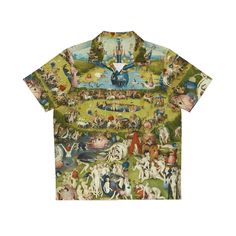 Take art wherever you may go! Wear it, style it, pose it, with our "Garden of Earthly Delights: Sinful Paradise" print shirt! Looking fashionable has never been easier! Colors: For other compositions visit our shop! Fit: Our pieces are design to fit a wide range of sizes, from S to XXXL! If you have ANY questions or issues with your order don't hesitate to get in touch with us! We are here to assist you. Help us improve! Don't forget to check out our awesome products in our store! https://www.et Artsy Cotton Shirt For Summer, Artsy Cotton Summer Shirt, Artistic Tops With Artwork For Summer, Artistic Tops With Funny Print For Summer, Artistic Funny Print Tops For Summer, Artistic Short Sleeve Top With Artwork, Casual Summer Tops With Artwork, Artistic Summer Tops With Artwork, Artsy Summer Tops With Artwork