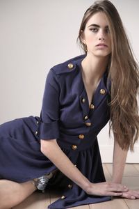 I love this!!! Crep azul marino #military #fashion Military Style, Clothes Horse, Fashion Inspiration, Fashion Forward, Love This, Shirt Dress, Style Inspiration, I Love