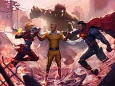 Anime One Punch Man, One Punch Man Funny, Anime Superhero, Saitama One Punch, Saitama One Punch Man, One Punch Man Anime, Marvel Wallpaper, Anime Dragon Ball Super