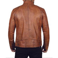 [additional] Brown Cafe Racer Motorcycle Mens Distressed Leather Jacket 100% Real Leather, Premium Stitching Throughout, Classic Style, High-Quality Zipper, Free Shipping. Our jacket is made with the best products available that tend to enhance its beauty. QUALITY: The leather jacket is made with the best quality leather which is not only durable but also resistant to tear. It can also endure harsh environmental conditions and would look exactly the same for years and years. 100% SCREEN ACCURATE Brown Cafe, Racer Motorcycle, Distressed Leather Jacket, Cafe Racer Motorcycle, Jacket For Men, Distressed Leather, Best Products, Cafe Racer, Real Leather