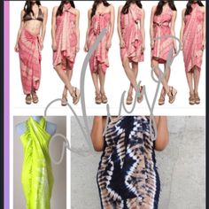 From Beach To Beach Party Perfect For After Beach Party Wear. One Size Fits Most. Multi Functional. Good Quality. Measurements On Pic. Bohemian Swimwear For Summer Parties And Vacation, Bohemian Swimwear For Summer Vacation Parties, Pink Summer Party Cover-up, Tropical Wrap Sarong For Summer, Pink Wrap Beach Dress, Pink Summer Beach Dress For Holiday, Green Summer Sarong, Summer Wrap Dress For Beach Season, Summer Wrap Dresses For Beach Season