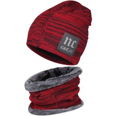 Men's & Women's Winter Warm Knit Beanie Hat Scarf Set 01 Red Winter Beanie, One Size Fits Most, Red Winter Beanie One Size Fits Most, Casual Red Acrylic Hat, Red Acrylic Casual Hat, Red Winter Beanie, Red Knitted Winter Beanie, Red Knitted Beanie For Winter, Red Winter Hat For Outdoor, Warm Red Winter Hat