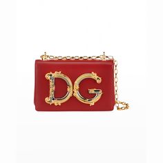 Dolce&Gabbana smooth leather crossbody bag. Sliding chain shoulder strap. Flap top with double snap closure. Oversized floral logo hardware. Interior, one slip pocket. Approx. 5.7"H x 8.3"W x 1.2"D. Made in Italy. Designer Crossbody Shoulder Bag With Logo Plaque, Luxury Logo Crossbody Bag, Designer Crossbody Bag With Logo Plaque, Luxury Crossbody Bag With Logo Plaque, Luxury Shoulder Bag With Logo, Designer Rectangular Bag With Logo Plaque, Formal Crossbody Bag With Logo Plaque, Luxury Crossbody Shoulder Bag With Logo, Elegant Logo Crossbody Shoulder Bag