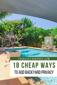 Escape the confines of your home and embrace the great outdoors with confidence! Our list of 18 cheap ways to add backyard privacy offers something for every style and budget. From budget-friendly fencing to clever repurposing ideas, you'll find inspiration to create a private sanctuary where you can relax, entertain, and recharge. Cheap Pool, Diy Gazebo, Outdoor Curtains For Patio, Repurposing Ideas, Bamboo Poles, Old Shutters