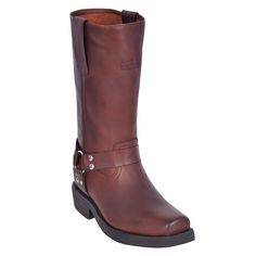 These authentic leather Biker boots provide both style and support. Genuine leather 13" Upper Rubber Sole Pull-Straps Made In Mexico