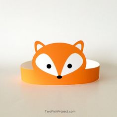 a close up of a tape with a fox face on it