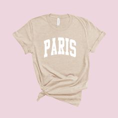 Paris Tshirt, Cropped Tees, Paris Gifts, Paris Canvas, Paris Shirt, Cross Shirts, Travel Shirt, Voyage Europe, Europe Trip