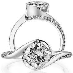 a diamond ring with diamonds on it