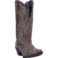 Laredo Vanessa Black Tan Snip Toe Wide Calf Leather Boot 52050 Wide Calf Leather Boots, Chic Cowgirl, Laredo Boots, Tony Lama Boots, Cowgirl Look, Work Belt, Steel Toe Boots, Justin Boots, Wide Calf Boots