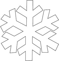 a snowflake that has been cut out into four pieces