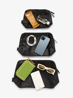 • Set of three pouches (small, medium, and large) to meet all your needs • Easy access with wide zippered openings and convenient side loop handles • Keep your essentials safe and dry with these water-resistant travel pouches Embark on your adventures confidently with our premium travel pouch set. Built to endure any journey, our pouches feature a TPU-coated exterior and water-resistant lining, ensuring your essentials stay protected. Available in various sizes, this versatile set caters to all Multifunctional Travel Accessories With Removable Pouch, Multifunctional Travel Accessories With Zipper Closure, Portable Functional Travel Accessories For Daily Use, Multifunctional Travel Accessories With Zipper For Daily Use, Functional Large Capacity Rectangular Pouch, Functional Large Capacity Travel Pouch, Everyday Use Pouch Case With Zipper, Everyday Use Pouch Case With Zipper Closure, Everyday Pouch Case With Zipper Closure