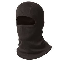 a black ski mask with the hood pulled up to expose it's inner hole