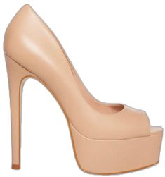 Formal Beige Platform Heels, Beige Platform Heels For Formal Occasions, Blush High Heels With Sculpted Heel, Blush Padded Heels, Blush High Heels With Padded Heel, Blush Open Toe Heels With 4-inch Heel, Blush High Heel Leather Shoes, Blush Leather High Heels, Blush Leather High Heel Shoes