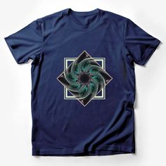 Abstract Geometric Fractal Art T-Shirt, Unique Graphic Tee, Cool Designer Shirt Male T-Shirt Custom graphic T-Shirt.Customize your color Unisex Shirt Design, Geometric Bear, Flame Design, Retro Sports, Artist Outfit, Geometric Graphic, Cool Graphic Tees, Cartoon T Shirts, Art T Shirt