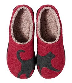 #LLBean: Women's Daybreak Scuffs, Motif Wool Clogs, Cat Slippers, Fleece Socks, Clogs Style, Heart Shoes, Rope Bag, Cruise Outfits, A Black Cat, Alaska Cruise