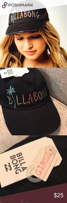 Billabong Girls Surf Club Baseball Cap NWT Billabong Girls Surf Club Baseball Cap NWT  Features 2.5” bill and cloth back closure.  I ❤️❤️❤️ offers! Billabong Accessories Hats Fun Black Cotton Baseball Cap, Cute Black Baseball Cap With Curved Brim, Cute Black Snapback Baseball Cap, Cute Adjustable Black Baseball Cap, Fun Black Visor Hat, Cute Black Baseball Cap, Cute Adjustable Black Hat, Cute Black Cap Hat, Fun Black Baseball Cap With Letter Print