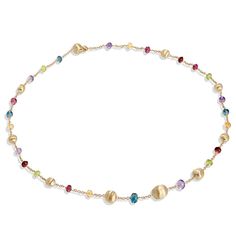 18kt Yellow Gold Gemstone Africa Collection Station Necklace Necklaces Marco Bicego Desert Landscapes, Starry Nights, Yellow Quartz, Marco Bicego, Ring Watch, Station Necklace, Pearl Gemstone, Gold Hands, London Blue Topaz