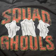 Way To Celebrate Men's Squad Ghouls Halloween T-Shirt Nwt Size Medium Black ***If You Have A Concern Regarding Odor Or Allergies, Please Be Aware That You Are Purchasing An Item That Has An Unknown History And May Or May Not Have Been In Contact With Smoke, Pets, Etc...*** Nike Air Shirt, Squad Ghouls, Grunt Style Shirts, Lakers Shirt, Red And Black Shirt, Laguna Blue, Harley Shirts, Retro Brand, White Crew Neck