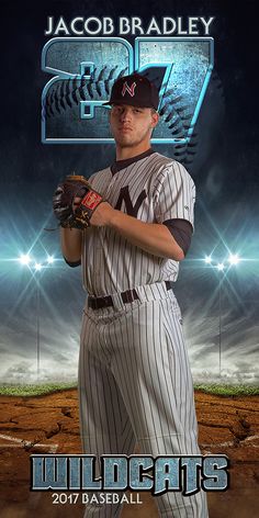 a baseball player is posing for a photo