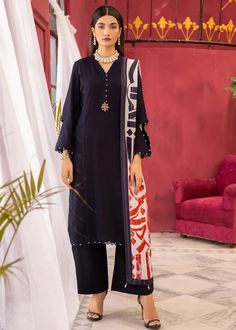 Pakistani apparel black for women Formal Long Sleeve Palazzo Set With Naqshi Embroidery, Formal Long Sleeve Palazzo Set With Naqshi Detail, Formal Long Sleeve Palazzo Set With Naqshi, Formal Fitted Cambric Lawn Suit, Black Cambric Unstitched Suit, Black Formal Suits For Eid, Black Unstitched Salwar Kameez In Cambric, Unstitched Black Cambric Salwar Kameez, Black Cambric Unstitched Salwar Kameez