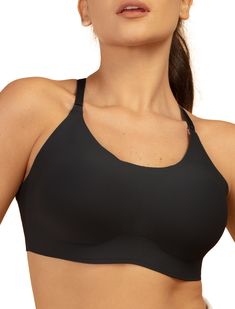 PRICES MAY VARY. Seamless, Wire-Free Comfort: Our seamless, wire-free sports bra offers a smooth, barely-there fit. Perfect for all-day wear or intense workouts like running, yoga, or hitting the gym—comfort guaranteed. Criss-Cross Back Support: The Criss-Cross Back design offers enhanced back support and helps improve posture, making it a top choice for activities like yoga, workouts, or just daily wear. Moisture-Wicking Quick-Dry Fabric: Stay cool and dry with advanced moisture-wicking fabric Black Sports Bra With Seamless Construction And Wide Straps, Black Sports Bra With Built-in Bra For Yoga, Compressive Black Sports Bra With Adjustable Straps, Black Sports Bra With Medium Support And Built-in Bra, Black Medium Support Sports Bra, Sweat Resistant, Yoga Gym, Everyday Workout, Free Sport, Improve Posture