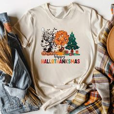 Happy Hallothanksmas Shirt, Holiday Season Shirt, Halloween Shirt This Tee Shirt Is Absolutely Brand New, Complete With Tags Still Securely Attached. It Remains Untouched And Is Accessible In A Wide Range Of Sizes, Catering To Both Men And Women, From S To 3xl. These Tees Boast An Exceptional Level Of Softness, Offering A Comfortable, Relaxed Fit For Women And A Classic Fit For Men. To Ensure They Retain Their Top-Notch Quality, It Is Strongly Recommended To Launder Them With Cold Water. Additio Hallothanksmas Shirt, Black Sabbath The End, Better Men, Happy Hallothanksmas, Fit For Men, Securely Attached, Faith Shirt, Concert Tees, Home T Shirts