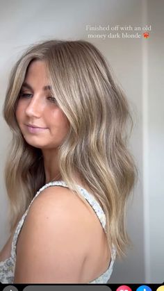 Fall Bronde Balayage Shoulder Length, Mousey Blonde, Bronde Balayage Short Hair, Warm Dark Blonde Hair, Low Maintenance Bronde, Hair Inspo Pics, Darker Blonde, Hair Colour Styles, Beige Blonde Hair