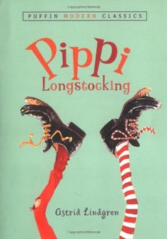 the cover of pippi's longstocking book with two birds on it