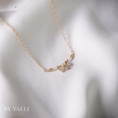 Delicate Gold Plated Diamond Necklace, Delicate Gold-plated Diamond Necklace, Gold Dainty Drop Necklace With Cubic Zirconia, Dainty Cubic Zirconia Drop Necklace For Gift, Delicate 14k Gold-filled Birthstone Necklace, Dainty Gold Plated Diamond Necklace, Delicate 14k Gold Filled Birthstone Necklace With Delicate Chain, Delicate Gold Birthstone Necklace With Clavicle Chain, Gold Dainty Diamond Necklace With Birthstone