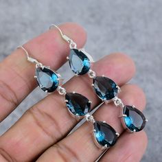 💍 Welcome to Our Shop JewelryArtHub 💍 ------------------------------------------ Blue Topaz Earrings, Handmade Earrings, Anniversary Gift, 925 Sterling Silver Earrings, Pear Topaz Earrings, Boho Earring, Blue Gemstone Specifications:- SKU : EAR-RK-283 Handmade Earrings Gemstone :  London Blue Topaz  Metal Purity : 925 Sterling Silver Earrings Length: 7Cm All Measurement are Close to Approx. ≫ FAQ below for more detail. SATISFACTION GUARANTEE :- ✦ We are committed to surpassing your expectation Boho Earring, Blue Topaz Earrings, Sterling Silver Jewelry Handmade, Silver Gemstone Jewelry, Topaz Earrings, Jewelry Manufacturers, Blue Gemstones, Earrings Boho, Friendship Gifts