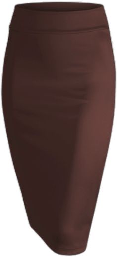 Women's Elastic Waist Stretch Bodycon Midi Knee Length Pencil Skirt - DAILYHAUTE Fitted Solid Color Brown Skirt, Fitted Brown Skirt Solid Color, Fitted Solid Brown Skirt, Brown Stretch Lined Skirt, Stretch Solid Color Pencil Skirt, Hip-length, Solid Stretch Pencil Skirt, Hip-length, Stretch Pencil Skirt In Hip-length, Brown Stretch Mini Skirt With Lining, Brown Fitted Short Skirt