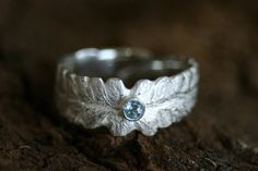 "A beautiful silver ring in shape of a fern leaf out of the woods surrounding your finger soft and clear and reminds you on a summer walk through the woods. The ring is made by myself with love and will be made for you in your size. So please indicate your size in your order! Ring width: on the top approx. 9mm                    on the bottom approx. 6mm Ring thickness: 1,5mm Surcharge starting at size 59 (9) : 25,00 Euro Each jewel is made by myself and unique. Therefore it is possible to manufacture a jewel to your individual needs, consider your personal desires concerning gemstones, dimensions, etc. Please ask me! Orders are ready for delivery within 6 to 9 business days if available. If the jewel has to be produced the manufacture period takes approximately 14days depending on the ord Fern Leaf, Out Of The Woods, Fern, Sapphire Ring, My Jewellery, Silver Ring, Jewelry Collection, Jewelry Rings, Silver Rings