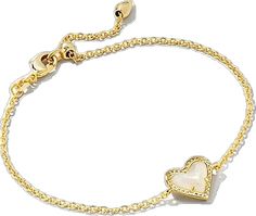 Kendra Scott Ari Heart Gold Short Pendant Necklace | Dillard's