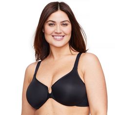 Get the seamless look you want and the back support you need with this underwire bra. Featuring soft seamless cups and back support panels, this bra smooths things out while giving your posture an added boost. It's everything you want from your everyday bra. Underwire Nursing Bra With Moderate Coverage, Classic Full Coverage Nursing Bra With Medium Support, Contoured Full Coverage Nursing Bra, Elegant Nursing Bra With Underwire And Moderate Coverage, Elegant Underwire Nursing Bra With Moderate Coverage, Front Close Bra, Improve Your Posture, Everyday Bra, Back Support