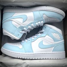 Air Jordan 1 Custom, Jordan 1 Custom, Blue Air Jordan 1, Custom Air Jordan 1