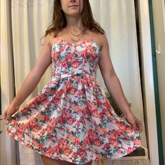 Never Worn! It Is Super Cute And Comfy Wet Seal, Floral Dress, Pink White, Colorful Dresses, Super Cute, Womens Dresses, Floral, Pink, Women Shopping