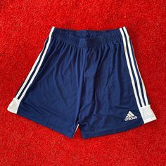 Adidas Dp3245 Tastigo19 Show Soccer Shorts New With Tags Never Worn - In Perfect Condition (No Flaws) Men’s Size Large Navy Blue And White No Pockets Drawstring Waistband Comes From A Pet Free And Smoke Free Home Soccer Shorts, Adidas Shorts, Blue Adidas, Shorts Athletic, Drawstring Waistband, Adidas Men, Mens Shorts, Blue White, Soccer