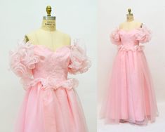 Hogwarts Oc, Rosa Barbie, Victor Costa, Crinoline Skirt, Chiffon Ruffle Dress, Gown Pink, Pink Bridesmaid Dress, Frilly Dresses, Boned Bodice