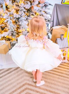 White Puffy Girls Dress Baby Birthday Party Dress Flower - Etsy.de Long Sleeve Princess Dress With Ruffles For Wedding, Long Sleeve Wedding Princess Dress With Ruffles, White Long Sleeve Princess Dress For Birthday, Long Sleeve White Princess Dress For Birthday, Elegant Long Sleeve Princess Dress For Birthday, White Long Sleeve Princess Dress, White Long Sleeve Princess Dress For Party, Cream Long Sleeve Princess Dress For Party, Cute Long Sleeve Princess Dress For Baptism